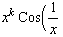 x^k Cos (1/x