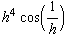 h^4 cos(1/h)