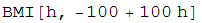 BMI[h, -100 + 100 h]